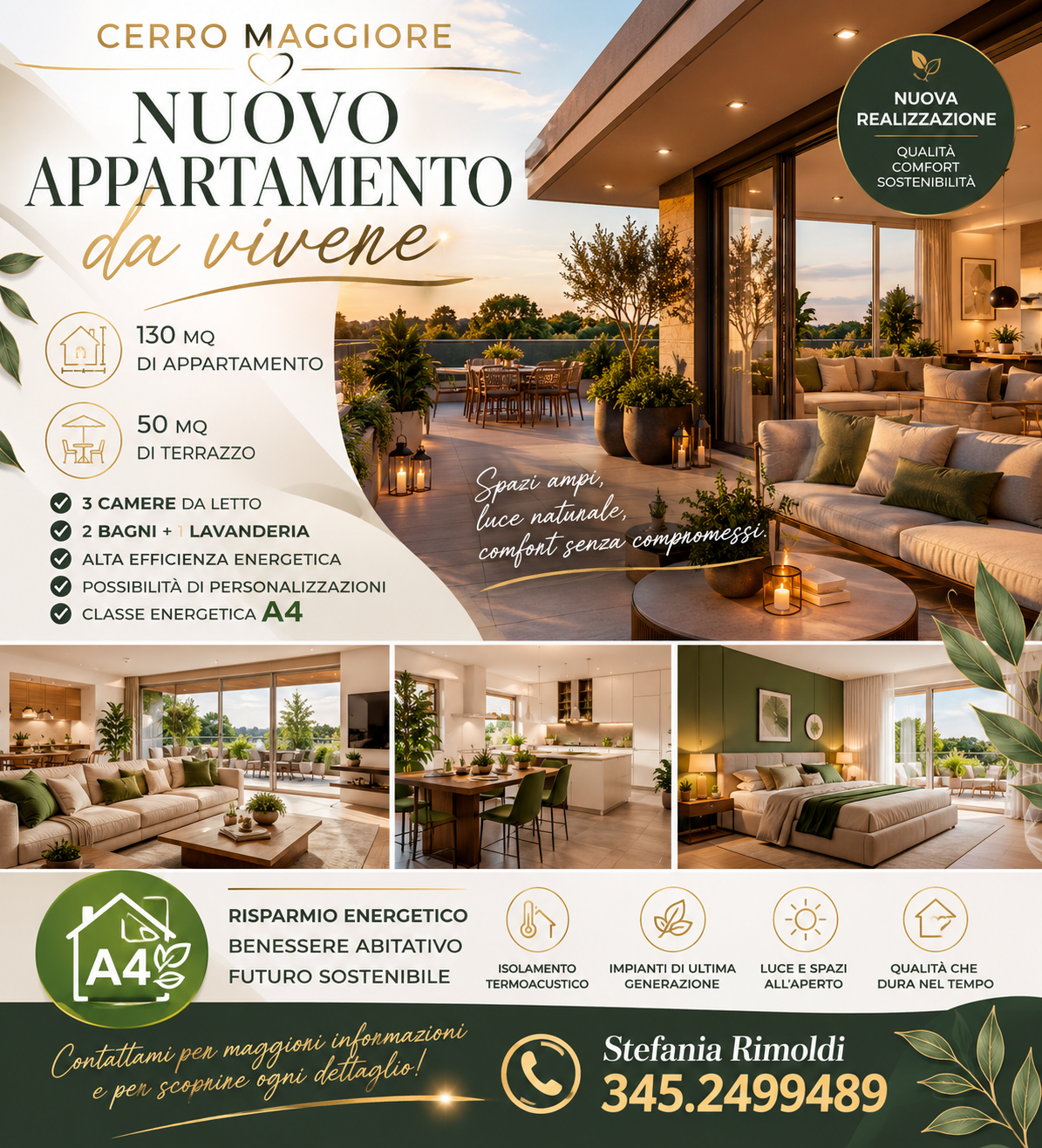 Nuova Costruzione a Cerro Maggiore – 131 mq con Terrazzo di 50 mq